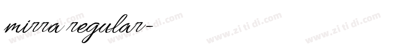 mirra regular字体转换 mirra regular字体转换